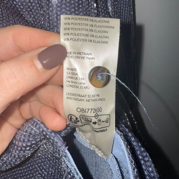 Anthropologie Pilcro Full Sequin Button Down Shirt - Blue M - Picture 11 of 11